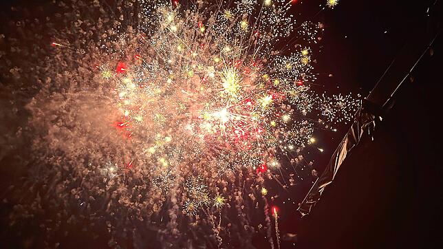 Bild 1: Mit diesem Feuerwerk ist die Lange Kulturnacht in Schwenningen beendet worden