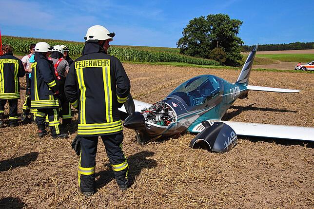 Dier Flieger blieb ziemlich unversehrt.