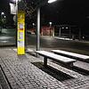 Der Zentrale Omnibusbahnhof in Überlingen bei Nacht. Viele Mädchen und junge Frauen empfinden ihn als Angstraum, berichten von ...