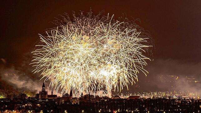 (Archivbild) Feuerwerk über Konstanz: Was ist dieses Jahr in der Konzilstadt an Silvester geboten?