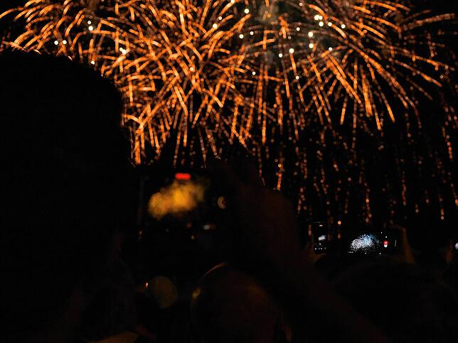 Bild 7: Bilder vom Feuerwerk beim Seehasenfest