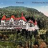 Wie ein Märchenschloss thronte die alte Klinik Wehrawald noch in den 60er Jahren hoch über Todtmoos.