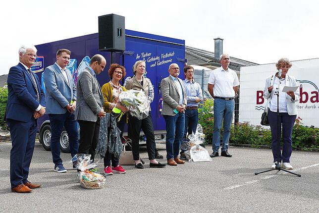 Klaus Burger, Niklas Nüssle, Frank von Meißner, Dorothea Wehinger, Stefanie Bürkle, Winfried Hermann, Severin Rommeler, Arne Zwick bei ...