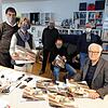 Endlich fertig: Oliver Schwarz-Roosmann (von links), Anne Roosmann, Joachim Wingerter, Thomas Dörflinger, Klaus Nieke und Dieter Conrads ...