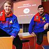 Sie standen hinter der Kamera beim ersten Online-Narrenspiegel der Singener Poppele-Zunft: Claudius Paul und Denis Fischer waren für die ...