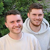 Einige Anwohner, darunter Lewis Kopp (links) und Julian Kopp, halten nichts von der Idee.