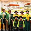 Vorsitzender Manuel Müller (v.l., hinten) mit Lukas Bertsche, Daniela Müller, Daniela Stump, Sonja Muffler, Fabian Traber sowie (vorne) ...