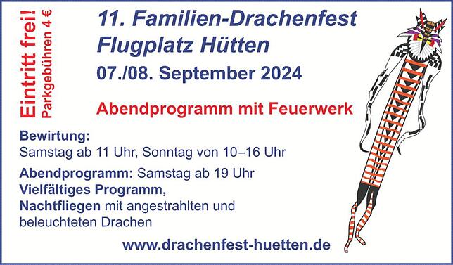 Bild 3: 11.Familien-Drachenfest in Rickenbach-Hütten: Es ist alles so schön bunt hier in Rickenbach