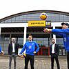 Ab November 2020 bekamen die Volleyballer in der Messehalle A1 ein Übergangsquartier. Wenige Monate später mussten sie wieder raus. Hier ...