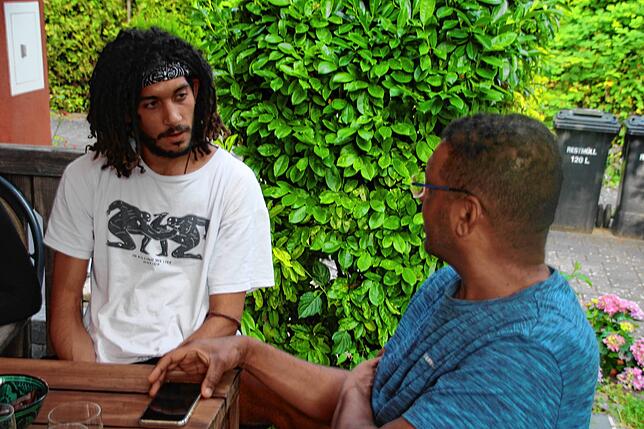Mhammed Ben Salem (links) und Stadtrat Mohamed Badawi.