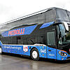Der neue Mannschaftsbus der Schwenninger Wild Wings ist 14 Meter lang, vier Meter hoch und 2,5 Meter breit.
