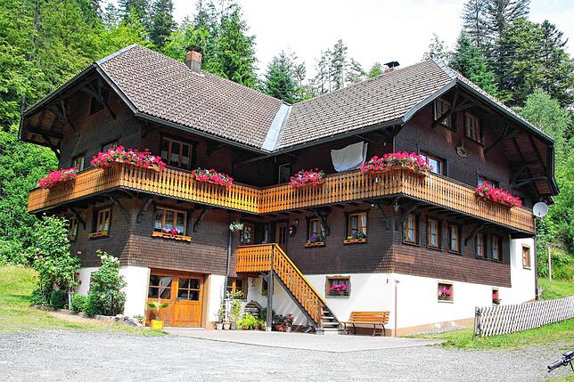 Gute erhaltene historische Schwarzwaldhäuser, hier ein Haus in Höfle, gibt es noch viele in Todtmoos.
