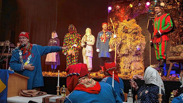 Die Singener Poppele-Zunft um ihren Chef Stephan Glunk (links) will Fasnacht vowiegend online und mit kleineren Aktionen anbieten.