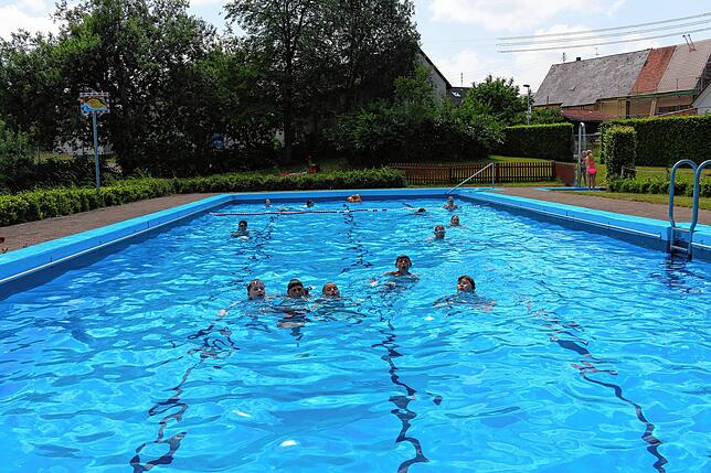 Am Samstag, 28. Mai, öffnet das Freibad in Hubertshofen. Die Aufnahme stammt von Juni 2018.