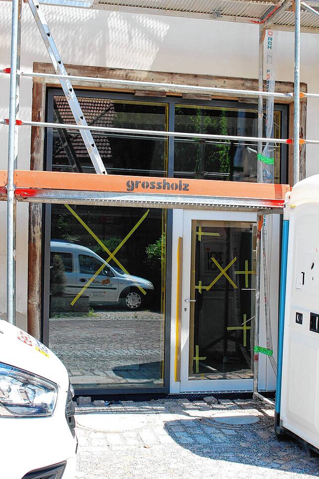 Der neue Eingangsbereich des Hauses in der Sommergasse 16. Hier war früher das Scheunentor.