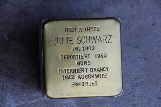 Stolperstein für Julie Schwarz