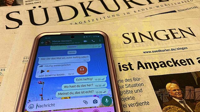Tagesschau oder nicht? Viele Bürger in Rielasingen-Worblingen haben in den vergangenen Tagen eine Audiodatei erhalten mit sehr ...