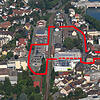 Das mögliche Sanierungsgebiet für die Stadtentwicklung: Rund ums Bahnhofsareal gibt es nach den Vorstellung der Stadtverwaltung schon ...
