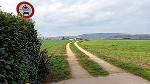 Der Talweg in Rielasingen, der hinter dem Kinderhaus Rosenegg ins Feld führt, ist der Feldweg, der zuerst saniert werden soll.