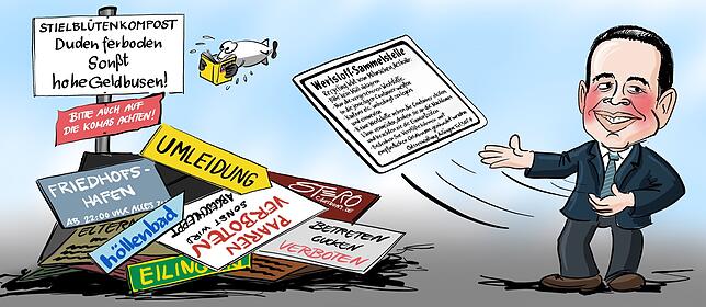 Bild 4: So bunt war das Jahr in Friedrichshafen: Ein Rückblick in Karikaturen