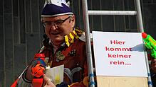 In diesem Jahr kommt hier wirklich keiner rein. Pandemiebedingt muss sich Oberbürgermeister Andreas Brand keine Gedanken um die ...