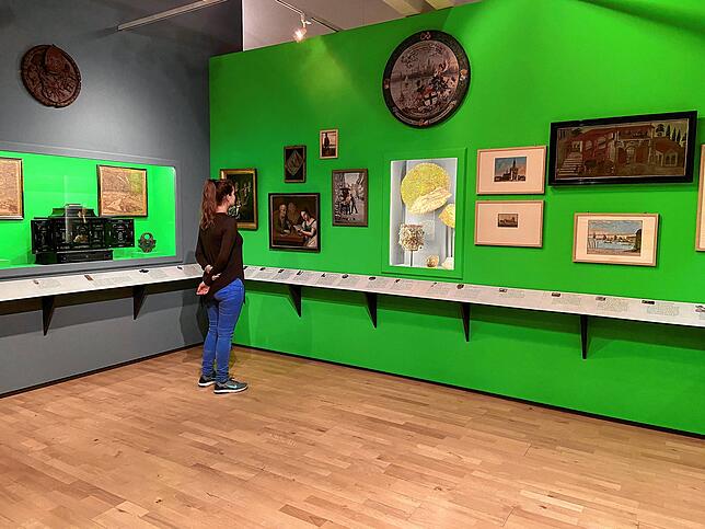 Der Sonderausstellungssaal im obersten Stock des Rosgartenmuseums.