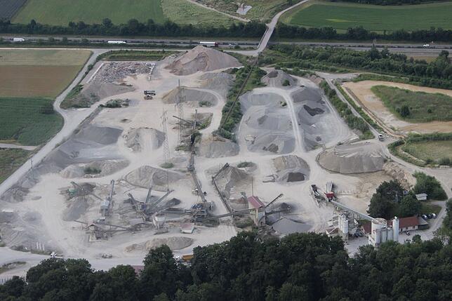 Kiesabbau, Industriegebiet Hardt