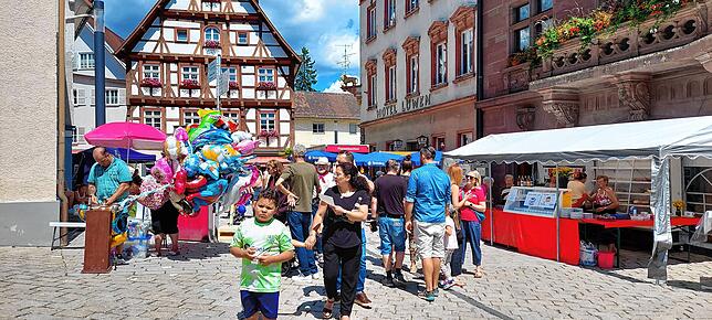 Bild 16: Am Sonntag strömen die Besucher nur so nach Meßkirch