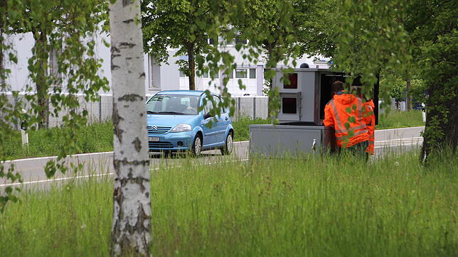 Blitzer im Grünen: Die Radarfalle hat auch den Singener Polizeirevierleiter Thomas Krebs erwischt.