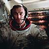 Müde und ausgepowert: Astronaut Eugene Cernan von Apollo 17 in der Mondlandefähre &bdquo;Challanger&ldquo; nach seinem letzten ...