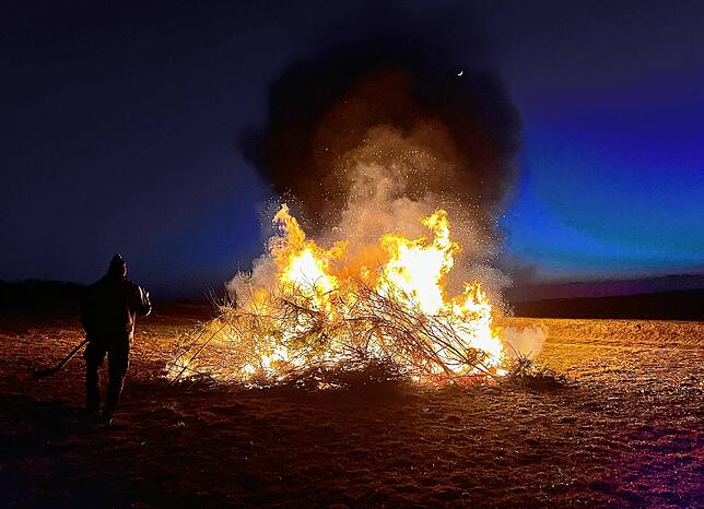 Leserreporter Fasnachtsfeuer Ühlingen 2022.