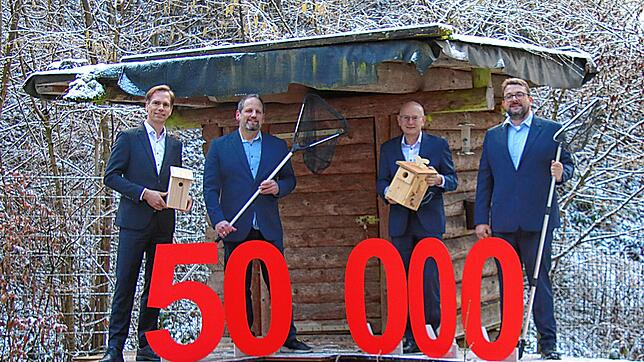 Das Schulbiotop des Hochrhein-Gymnasiums Waldshut, auf dieser Aufnahme noch im Winterschlaf, ist nur ein Beispiel für ökologisches ...