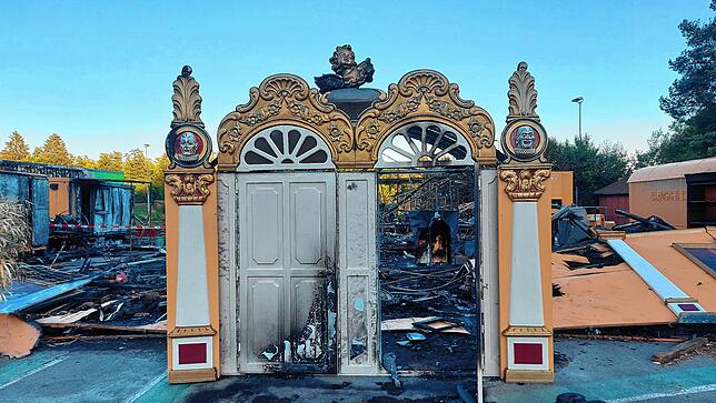 Der Eingangsbereich hielt dem Brand stand.