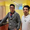 Die HNO-Ärzte Markus Steinwaller (links) und John Thiericke in ihrer Praxis im Radolfzeller Krankenhaus. Eine außerordentliche Kündigung ...