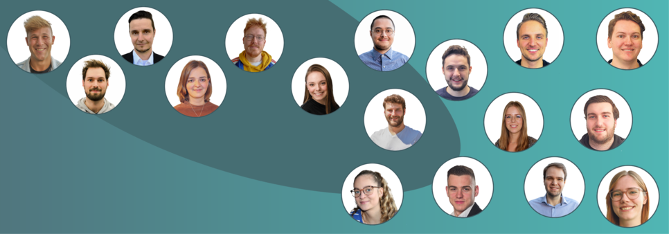Die 17 Volontäre des Voloprojekts 2023/2024