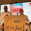 Thomas Bleile und Angela Linsbauer starten guter Dinge in die Tarifverhandlungen. Beim Gehalt sehen sie trotz schwächelnder Wirtschaft ...