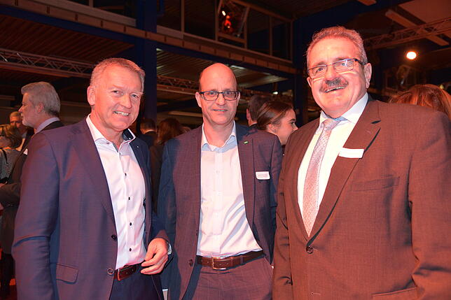 Die AOK-Chefs Klaus Herrmann, Harald Rettenmaier und Karl Rombach, Landtagsabgeordneter.