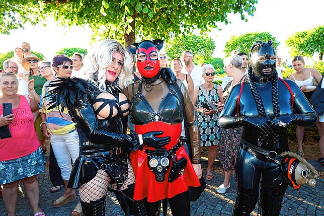 Bild 13: Erst legt das Torture-Ship in Konstanz an! Dann beginnt das große Schaulaufen