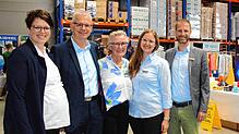 Die Inhaberfamilie Rosenstiel (von links): Kathrin Rosenstiel, Lothar Rosenstiel, Gerda Rosenstiel, Anja Kaiser und Daniel Kaiser. Foto: ...
