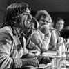 Studentenführer Rudi Dutschke bei einer Debatte Ende der 70er-Jahr: Das gleiche Recht für alle auf ein offenes Wort, so lautete damals ...