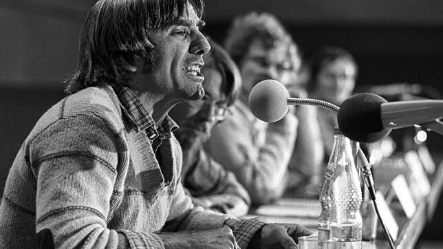 Studentenführer Rudi Dutschke bei einer Debatte Ende der 70er-Jahr: Das gleiche Recht für alle auf ein offenes Wort, so lautete damals ...
