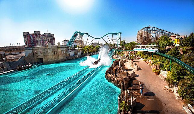Der Atlantica-Teil im Europapark bietet unter anderem einen Wasserpark.