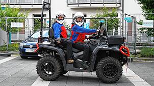 Zur technischen Ausrüstung der Bergwacht Todtmoos gehört auch ein geländegängiges Quad.