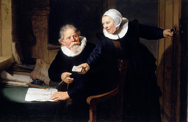Gehört zur „Royal Collection“: Rembrandt van Rijns Gemälde „Der Schiffbauer und seine Frau“ von 1633.