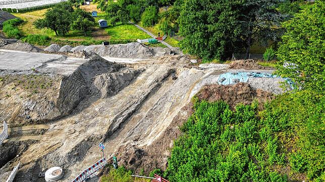 Bild 11: Aktuelle Drohnenfotos: So sieht es auf der Baustelle an der gesperrten „Müllstraße“ aus