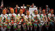 In ein paar Tagen ist es wieder soweit: Die Gruppen der Bürger- und Narrenzunft 1503 Tiengen mit Zunftmeister Tobias Fritz (am Mikrofon) ...