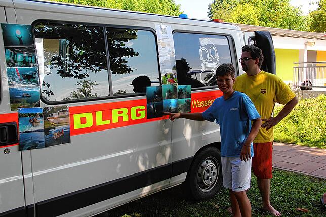 Wo die DLRG-Orstgruppe überall zum Einsatz kommt, informierten die Mitglieder an einem Stand.