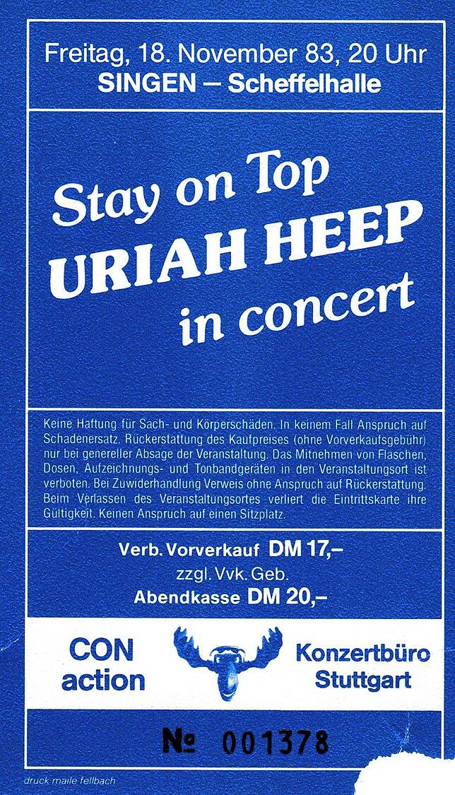 Bild 4: Tickets erzählen von den großen Konzerten in der Scheffelhalle