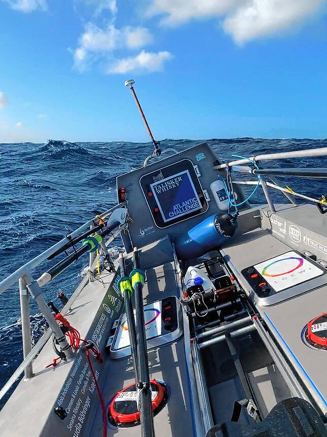 Nussschale aus Aluminium: das Ruderboot.