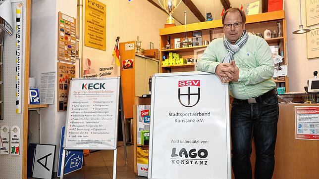 Thomas Keck in seinem Geschäft in der Kreuzlingerstraße. Um das gut laufende Unternehmen und seine Familie sowie Gesundheit nicht aus ...